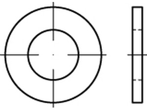 ART 83125 SAE Flat washers Stahl 3/4 (0,812 x 1,469 x 0,134) VE=S