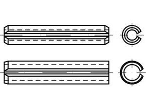 ISO 13337 Federstahl 21 x 85 VE=S