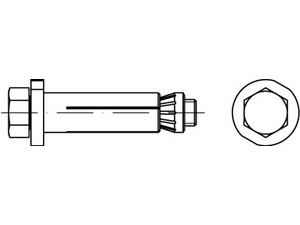 ART 82031 LINDAPTER-Hollo-Bolt St./8.8 HB 20-Größe 3 galv. verzinkt VE=S