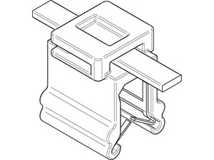 ART 82521 Befestigungsbinder m. Edgeclip PA66W schwarz 4,6 x 200 VE=S