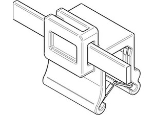 ART 82522 Befestigungsbinder m. Edgeclip PA66HS schwarz 4,6 x 200 S-A VE=S