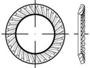 ART 88121 SCHNORR - Scheiben 1.4301 VS 20 A 2 VE=S