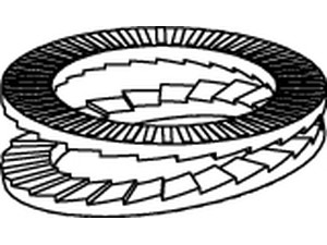 ART 88032 Keilsicherungsscheiben geklebt A 4 28,4 x 48,5 x 6,6 VE=S