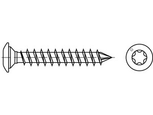 ART 88191 SPAX A 2 8 x 50/45 -T40 Pfostenschraube / CUT-Spitze A 2 VE=S