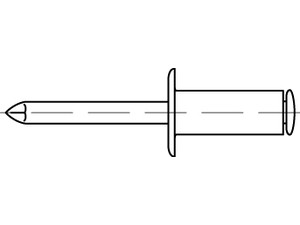 ART 88404 Blindniete A 2/A 2 FLAKO A 5 x 40 VE=S