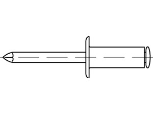 ART 88410 Blindniete Alu/Alu Dorn FLAKO 4,8 x 16,7 VE=S