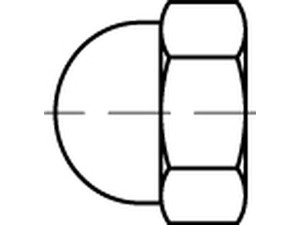 ART 88497 KORREX-Schutzkappen schwarz f. Sechskantmuttern M 24 SW 36 VE=S