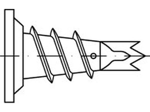 ART 88598 FISCHER-Gipskartondübel GKM Metall 12, galv. verzinkt VE=S