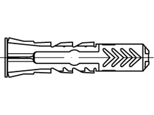 ART 88690 FISCHER-Dübel Nylon DUOPOWER 14 x 70 LD VE=S