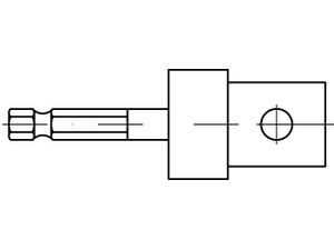 ART 88776 UPAT Adapter SK SW 8 1/2 für Ankerstangen M 8 - M 22 VE=S