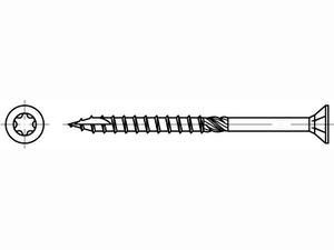ART 89091 Holzbauschrauben CE Stahl 10 x 400/80 -T50 gal Zn gal Zn VE=FS