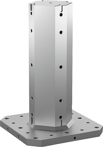 AUFSPANNTURM 4-SEITIG, MIT RASTERBOHRUNGEN, FORM:B, L=630, L1=300, H=760, D1=...