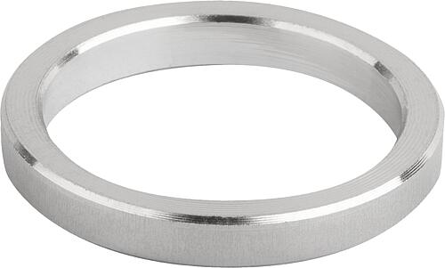 DISTANZRING, D=16, D1=21, L=10, EDELSTAHL 1.4404 BLANK