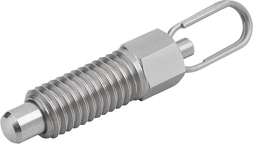 ARRETIERBOLZEN ECO, OHNE RASTNUT, GR.3 D1=M16X1,5, D=8, FORM:RO, M.OVALEM ZUG...