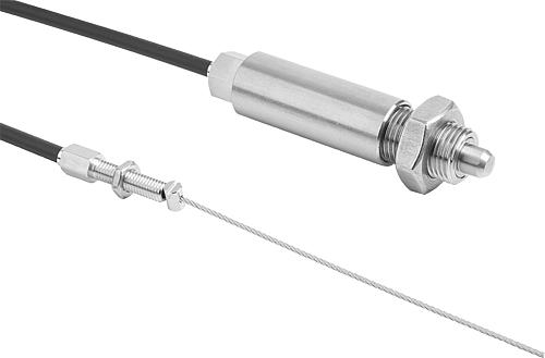 ARRETIERBOLZEN MIT FERNBETÄTIGUNG, GR.4, FORM:K MIT KONTERMUTTER, D=12, D1=M2...