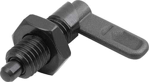 SPERRRIEGEL, D=12, M20X1,5, FORM:B M. GEWINDEHÜLSE, M. MUTTER, STAHL BRÜNIERT
