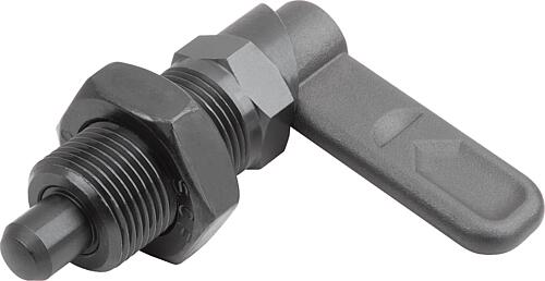 SPERRRIEGEL MIT SECHSKANT, D=12, M20X1,5, SW1=20, FORM:B, OHNE KAPPE, MIT MUT...