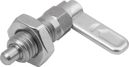 SPERRRIEGEL MIT SECHSKANT, D=12, M20X1,5, SW1=20, FORM:B, OHNE KAPPE, MIT MUT...