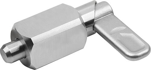 SPERRRIEGEL VIERKANT, SCHWEIßBAR GR.4, D=12, FORM:G OHNE KAPPE, EDELSTAHL BLANK