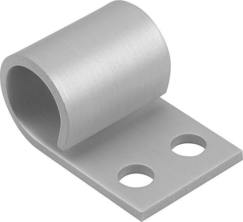 RIEGEL MIT RÜCKSTELLFEDER L=25, B=37, ALUMINIUM FARBLOS FARBLOS
