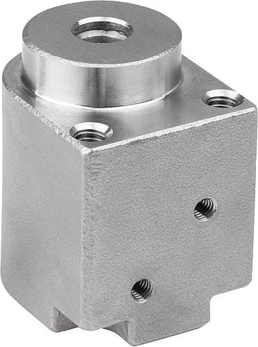 POSITIONIERAUFNAHME PNEUMATISCH, MIT FLANSCH, D=6, M04 F=40 F1=6 FH=100, EDEL...