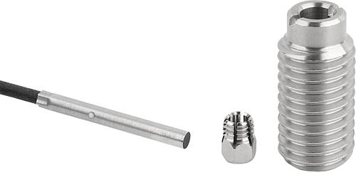 AUFNAHMEBUCHSE MIT ZUSTANDSSENSOR, M30, D=16, FORM:A GEWINDE DURCHGEHEND, EDE...