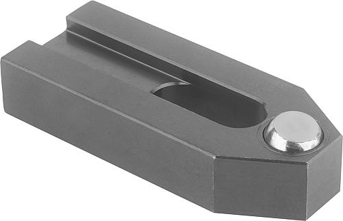 SPANNEISEN MIT ABGEFLACHTER KUGEL L=125 B2=40 A=20 VERGÜTUNGSSTAHL, KOMP:WÄLZ...