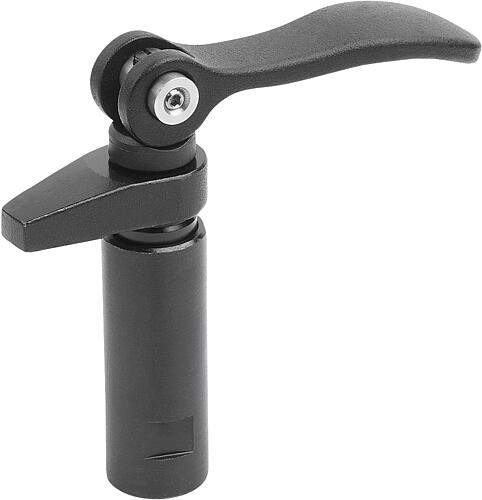 SPANNHAKEN MIT BUND, MIT EXZENTERHEBEL, M12, D1=32, P=12, VERGÜTUNGSSTAHL