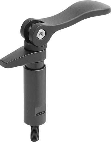 SPANNHAKEN MIT BUND, MIT EXZENTERHEBEL, M12, D1=32, P=30, VERGÜTUNGSSTAHL