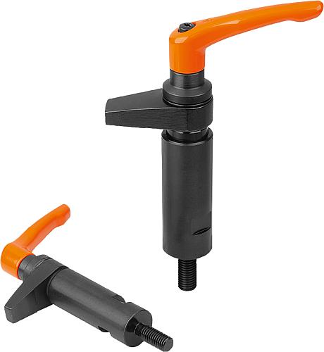 SPANNHAKEN MIT BUND, MIT SPANNKRAFTVERSTÄRKER, M12, D1=32, P=30, VERGÜTUNGSST...