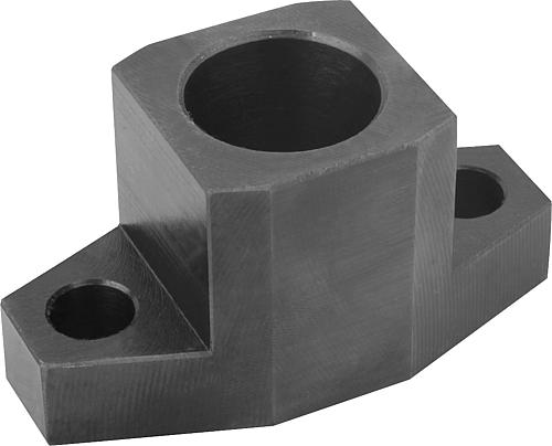 SPANNHAKENAUFNAHME, H=40, D1=42, VERGÜTUNGSSTAHL SCHWARZ BRÜNIERT