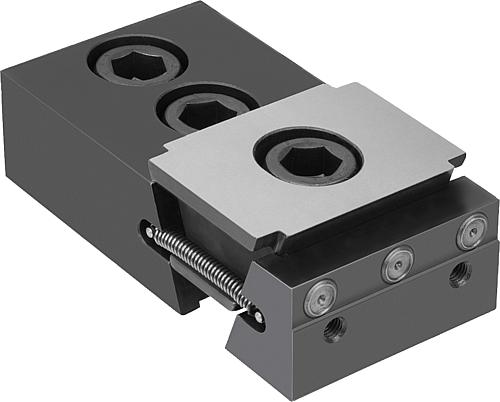 KEILSPANNER MIT FESTBACKE, EINSEITIG FORM:E MIT PINS, B=50, M12, EINSATZSTAHL...