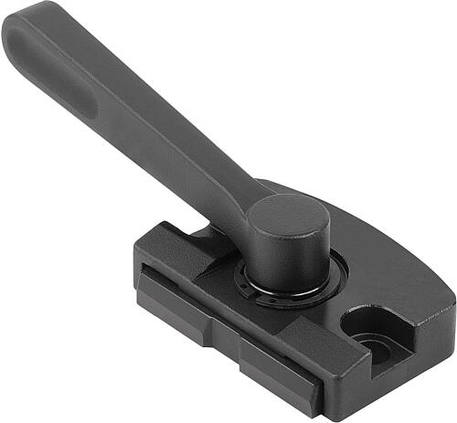 FLACHSPANNER MIT EXZENTER, MIT SPANNHEBEL, FORM:C, S=2, F=6, VERGÜTUNGSSTAHL ...