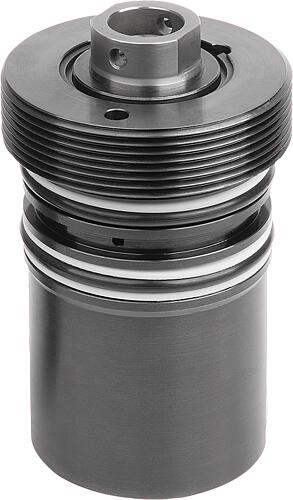 EINSCHRAUBZYLINDER HYDRAULISCH DOPPELT WIRKEND, DK=40, HUB=50, GEBOHRTE KANÄL...