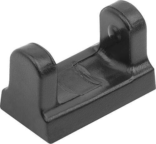 DRUCKSTÜCK FÜR KRAFTSPANNER, FORM:A GLATT 25X38X28, KUNSTSTOFF SCHWARZ