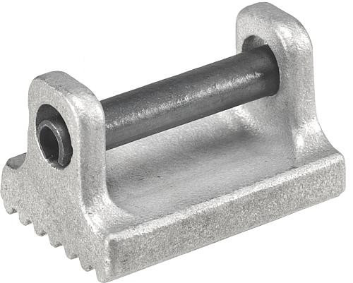 DRUCKSTÜCK FÜR KRAFTSPANNER, FORM:B GERIFFELT 28X43X29, EDELSTAHL