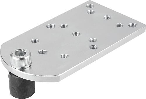SPANNBOLZEN MIT ADAPTERPLATTE D=20, L=96, B=52 FORM:C, EDELSTAHL BLANK, KOMP:...