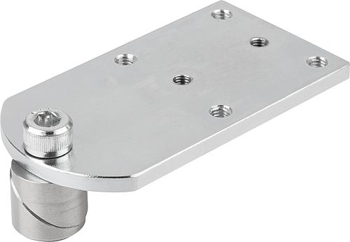 SPANNBOLZEN MIT ADAPTERPLATTE D=20, L=96, B=52 FORM:B, EDELSTAHL BLANK, KOMP:...