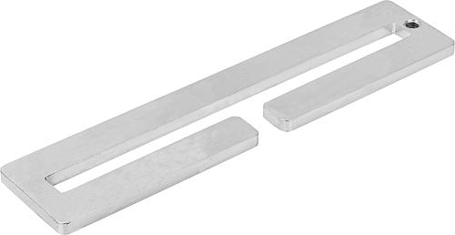 PLATTE OFFEN, L=180, B=40, STAHL VERZINKT UND PASSIVIERT