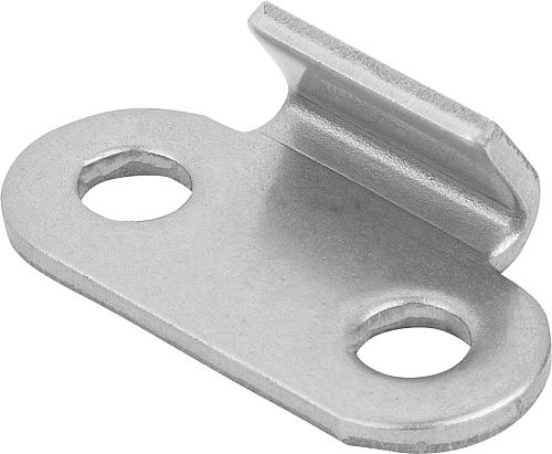 GEGENHAKEN FÜR SPANNVERSCHLUSS, MIT BÜGEL, FORM:A, EDELSTAHL BLANK