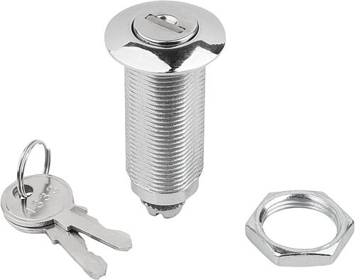 DREHRIEGEL LANGE AUSFÜHRUNG MIT GLEICHSCHL. SCHLÜSSEL, D=32, H=50, ZINK VERCH...