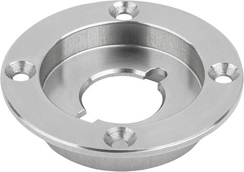 SPANNPLATTE, D=28, H=10,5, FORM:B, EDELSTAHL A2 BLANK