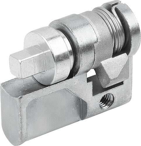 PROFIL-HALBZYLINDER FORMEINSATZVERRRIEGELUNG, FORM:E, MIT VIERKANT 6MM, ZINK ...