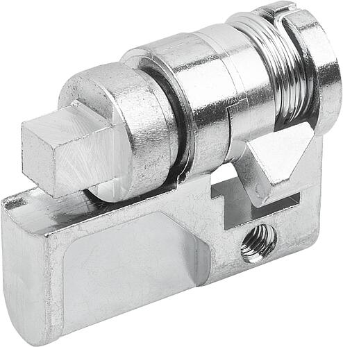 PROFIL-HALBZYLINDER FORMEINSATZVERRRIEGELUNG, FORM:F, MIT VIERKANT 7MM, ZINK ...