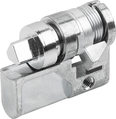 PROFIL-HALBZYLINDER FORMEINSATZVERRRIEGELUNG, FORM:J, MIT DREIKANT 7MM, ZINK ...