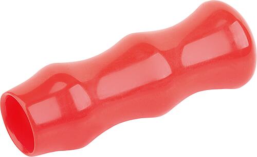 GRIFF RUND D=19,4, L=55, FORM:A, KUNSTSTOFF ROT