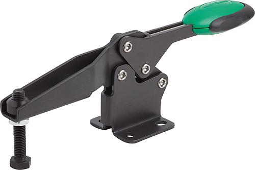 SCHNELLSPANNER HORIZONTAL MIT SICHERHEITSVERRIEG., FUß WAAGRECHT F1=2400, VER...