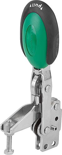 SCHNELLSPANNER VERTIKAL MIT SICHERHEITSVERRIEG., FUß SENKRECHT F1=2000, VERST...