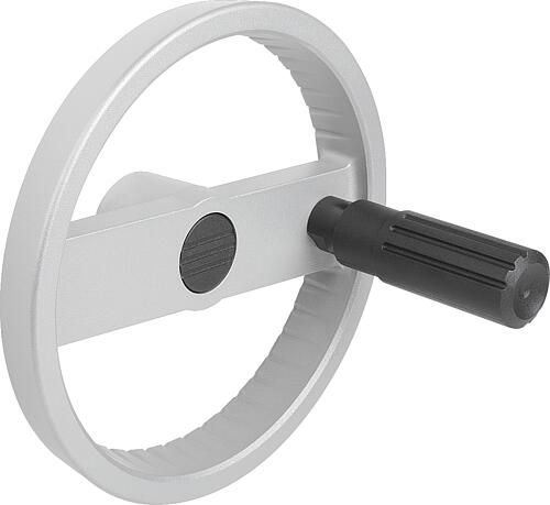 2-SPEICHENHANDRAD D1=160, FORM:C PASSBOHRUNG MIT NUT, D2=16, ALUMINIUM SILBER...