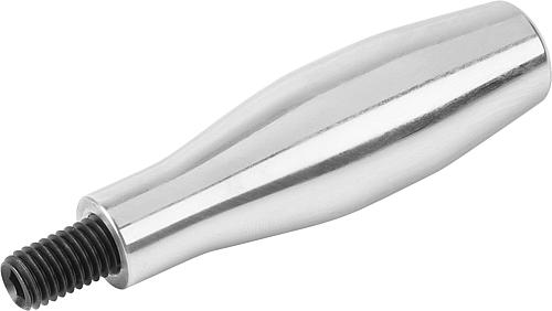 BALLENGRIFF FESTSTEHEND ÄHNLICH DIN39, FORM:GERADE, ALUMINIUM HOCHGLANZPOLIER...